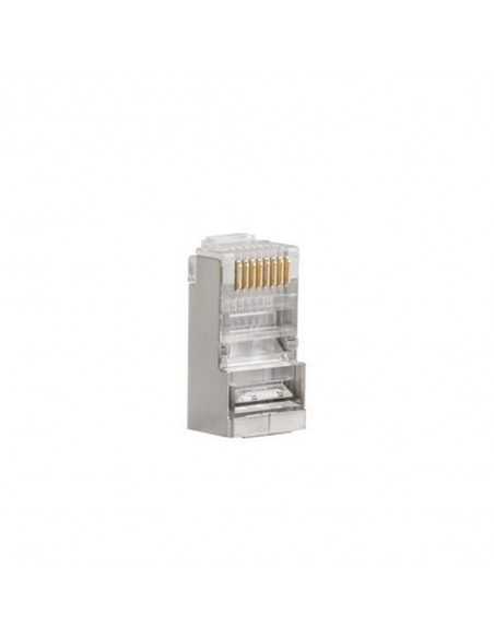Conector lanberg cat.6 ftp 8p8c pass through type pack 100 uds