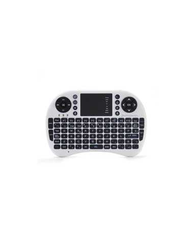 Mini teclado inalambrico wireless 2.4ghz phoenix touchpad multimedia smart tv - tvbox - android tv - color blanco y negro