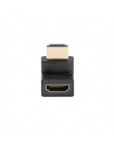 Adaptador hdmi 4k lanberg macho - hembra angulo arriba