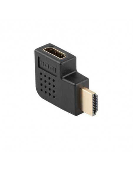 Adaptador hdmi 4k lanberg macho - hembra angulo izquierda