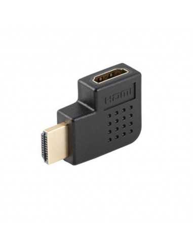 Adaptador hdmi 4k lanberg macho - hembra angulo derecha