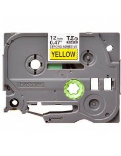 Cinta super adhesiva brother tzes631 12mm x 8m amarillo - negro