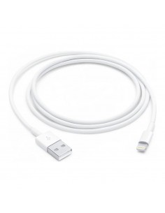 Cable lightning a usb tipo a apple 1m - macho - macho - blanco