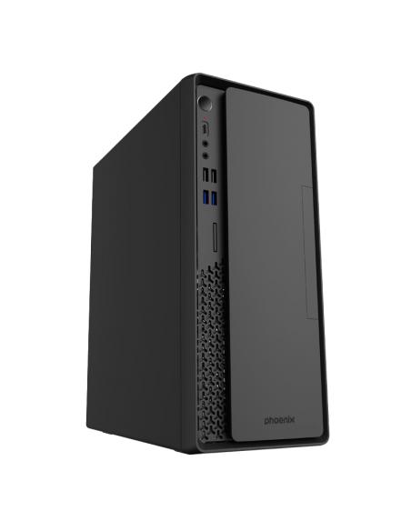 Caja pc ordenador sobremesa phoenix lite evo de 15 litros para placas matx y fuente tfx usb 3.0 y tipo c