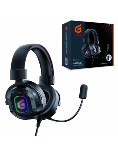 Auricular gaming conceptronic athan02b - usb - microfono - rgb