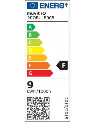 Bombilla muvit io a60 e27 8.5w rgb