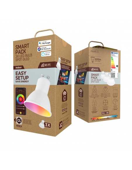 Bombilla muvit io gu10 5.5w rgb pack 3 unidades Bombilla muvit io gu10 5.5w rgb pack 3 unidades