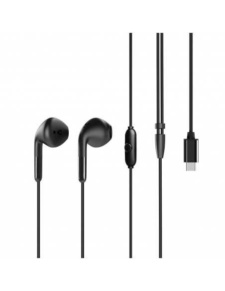 Auriculares muvit e58 usb tipo c negro Auriculares muvit e58 usb tipo c negro