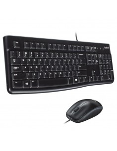 Combo teclado y raton logitech mk120 optico usb 2.0 negro