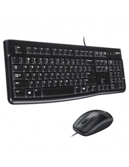 Combo teclado y raton logitech mk120 optico usb 2.0 negro