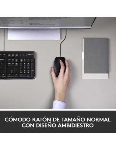 Combo teclado y raton logitech mk120 optico usb 2.0 negro