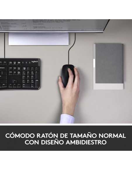 Combo teclado y raton logitech mk120 optico usb 2.0 negro