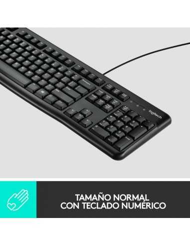 Combo teclado y raton logitech mk120 optico usb 2.0 negro
