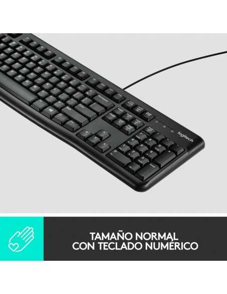 Combo teclado y raton logitech mk120 optico usb 2.0 negro