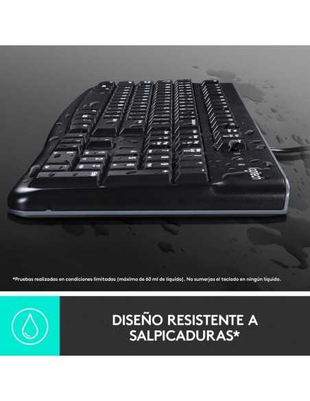Combo teclado y raton logitech mk120 optico usb 2.0 negro