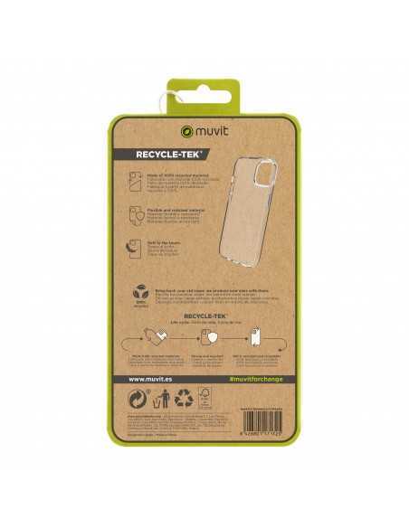 Funda muvit recycletek para apple iphone 15 pro max transparente
