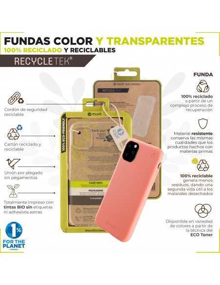 Funda muvit recycletek para samsung galaxy a54 5g transparente