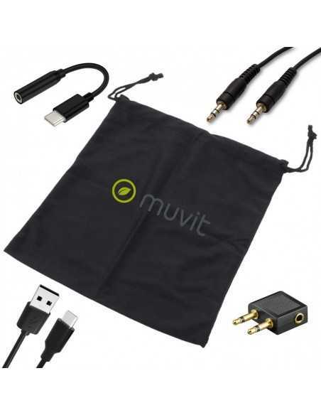Auriculares muvit anc inalambrico negro Auriculares muvit anc inalambrico negro