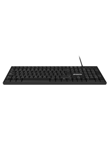 Phoenix k100 teclado multimedia usb negro qwerty oficina Phoenix k100 teclado multimedia usb negro qwerty oficina