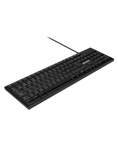 Phoenix k100 teclado multimedia usb negro qwerty oficina