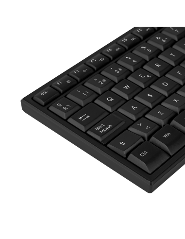 Phoenix k100 teclado multimedia usb negro qwerty oficina