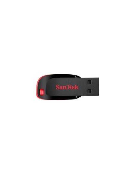 Memoria usb 2.0 sandisk 64gb cruzer blade rojo