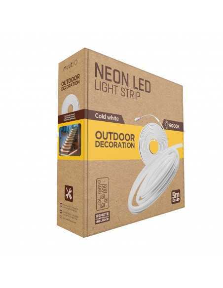 Tira led muvit io neon ip65 6000w 5m blanco frio Tira led muvit io neon ip65 6000w 5m blanco frio
