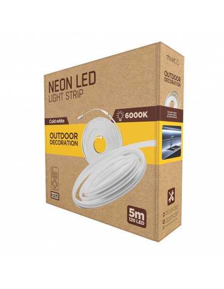Tira led muvit io neon ip65 6000w 5m blanco frio Tira led muvit io neon ip65 6000w 5m blanco frio