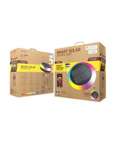 Lampara de luz solar muvit io wireless mesh + sensor de movimiento Lampara de luz solar muvit io wireless mesh + sensor de movimiento