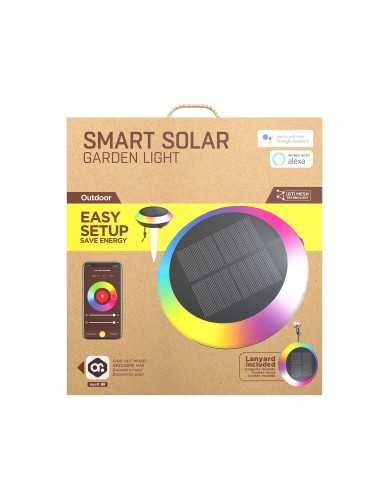 Lampara de luz solar muvit io wireless mesh + sensor de movimiento