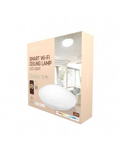 Lampara techo muvit io wifi 18w blanco + cct
