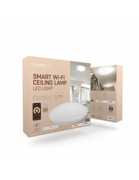 Lampara techo muvit io wifi 18w blanco + cct Lampara techo muvit io wifi 18w blanco + cct