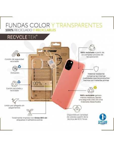 Funda muvit recycletek para apple iphone 13 pro max transparente