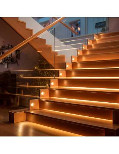 Tira led muvit io neon ip65 3000w 5m blanco calido