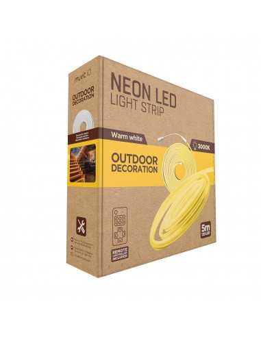 Tira led muvit io neon ip65 3000w 5m blanco calido