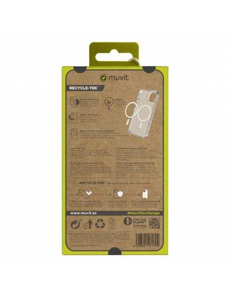 Funda muvit recycletek magsafe para apple iphone 15 plus transparente Funda muvit recycletek magsafe para apple iphone 15 plus transparente