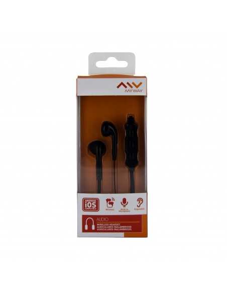 Auriculares myway mwhph0022 inalambrico negro
