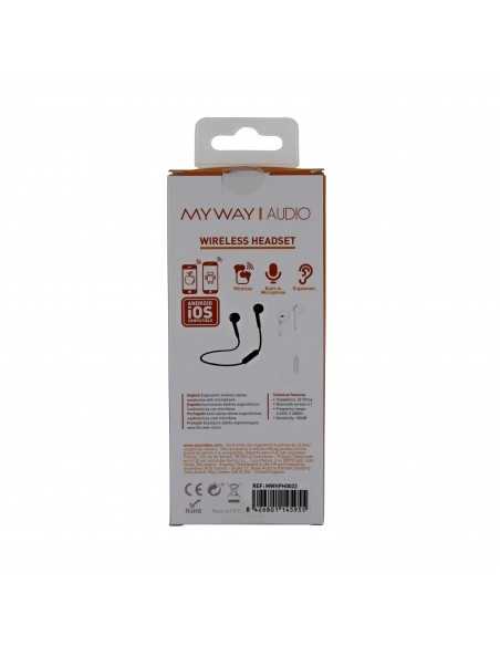 Auriculares myway mwhph0022 inalambrico negro