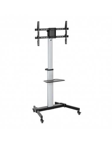 Soporte suelo con ruedas ewent vesa hasta 86 pulgadas 600x400mm max 50kg