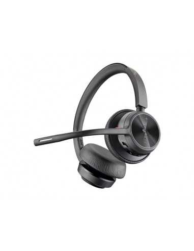 Auriculares poly voyager 4320 inalambrico negro