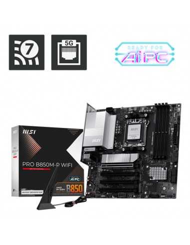 Placa base msi pro b850m - p wifi am5 matx - 4x ddr5