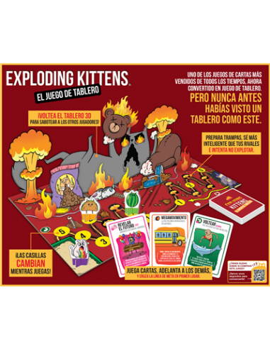 Juego de mesa exploding kittens: el juego de tablero