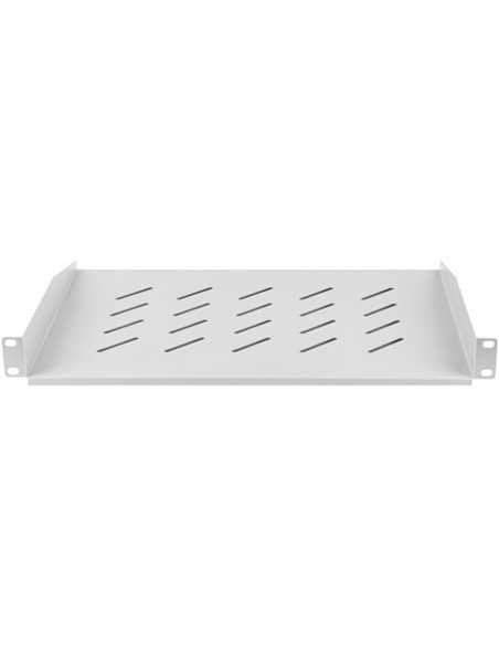 Bandeja fija lanberg 1u 483x315 mm hasta 20 kg rack de 19 gris