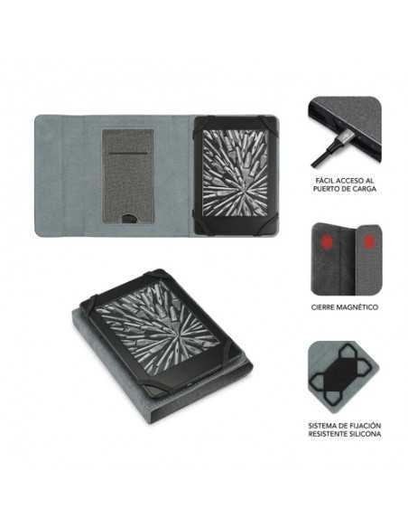 Funda subblim clever ebook case 6 pulgadas stand case gris Funda subblim clever ebook case 6 pulgadas stand case gris