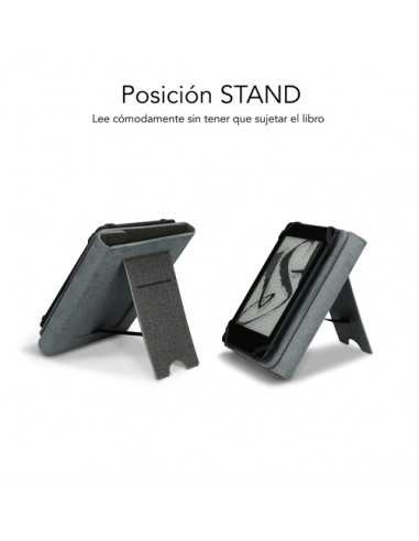 Funda subblim clever ebook case 6 pulgadas stand case gris