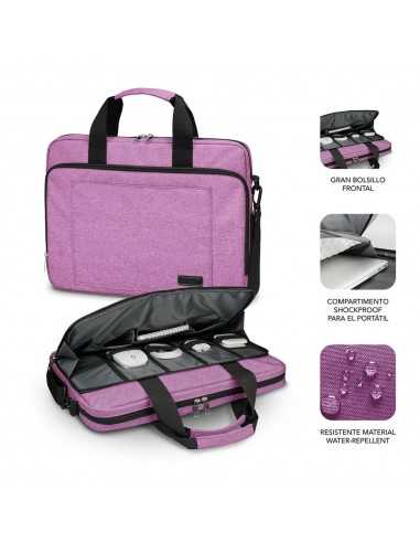 Maletin subblim air padding para portatil 15.6 pulgadas rosa