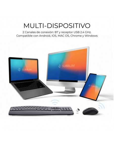 Teclado + raton subblim combo dual office prowave negro Teclado + raton subblim combo dual office prowave negro