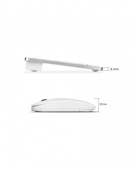 Teclado + raton subblim combo plata portugues Teclado + raton subblim combo plata portugues