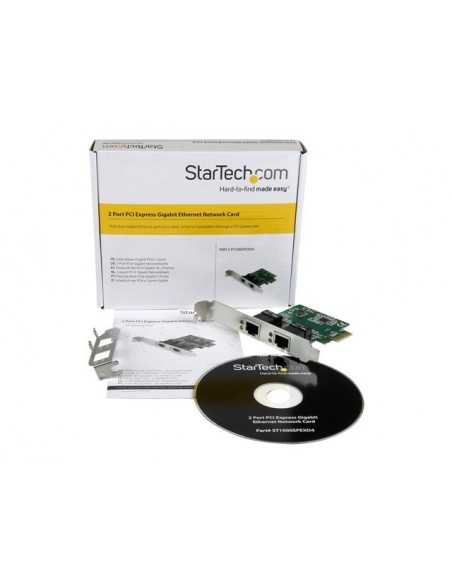 Tarjeta de red startech 2 puertos ethernet gigabit pci - e Tarjeta de red startech 2 puertos ethernet gigabit pci - e