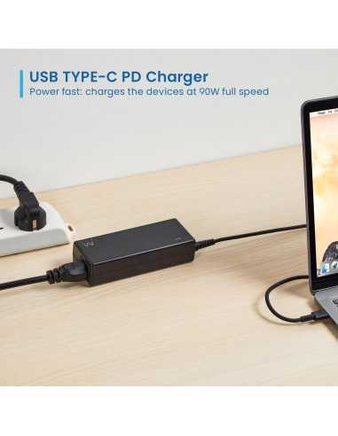Cargador ewent ew3982 para portatil 90w